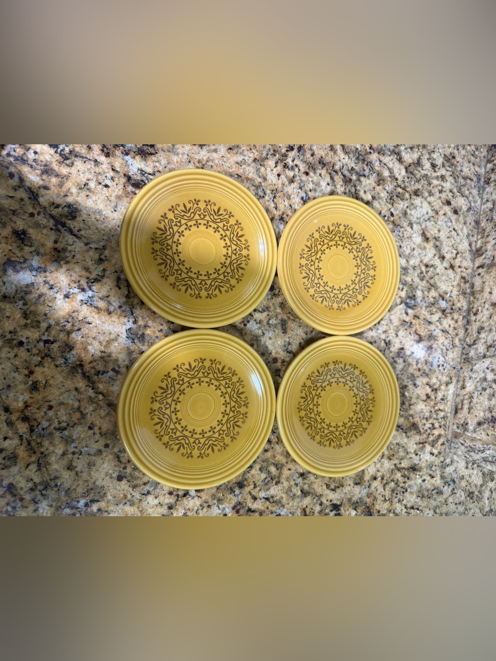 Homer Laughlin Fiesta Casualstone by Coventry bread or side plate - Set of 4